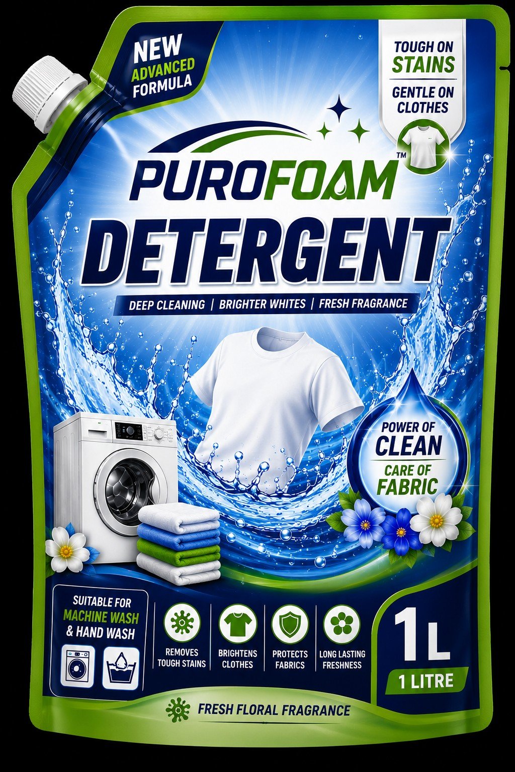 PuroFoam Detergent Liquid 1 Litre pack